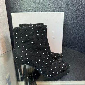 Leith Black Rhinestone Shoes